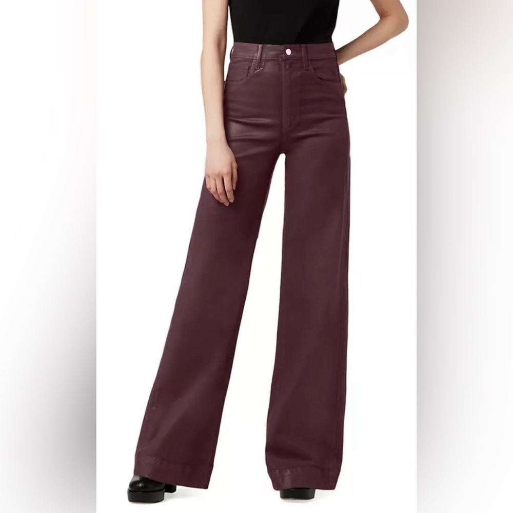 NWT Joe’s The Mia Coated Jean Trousers- Rum Raisin